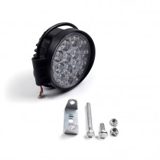 Світлодіодна кругла фара LED (робоче світло) 42 Вт/14 діодів 6000К Вузький промінь  Фари та ліхтарі 